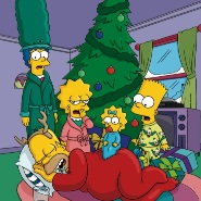 simpsons christmas tree