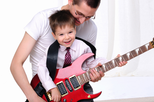 Dad-son-guitar