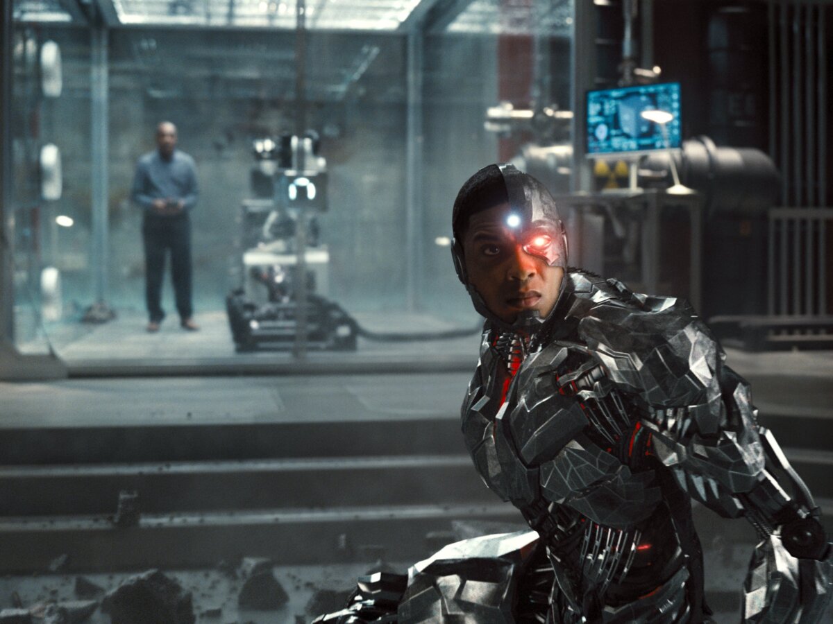 Cyborg (Ray Fisher) em "Zack Snyder's Justice League"
