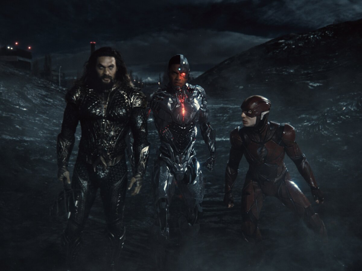 Aquaman, Cyborg e Flash em "Zack Snyder's Justice League"