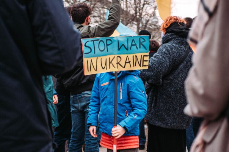 Guerra na Ucrânia, protestos de solidariedade